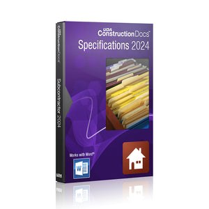 UDA ConstructionDocs™ Specifications 2024