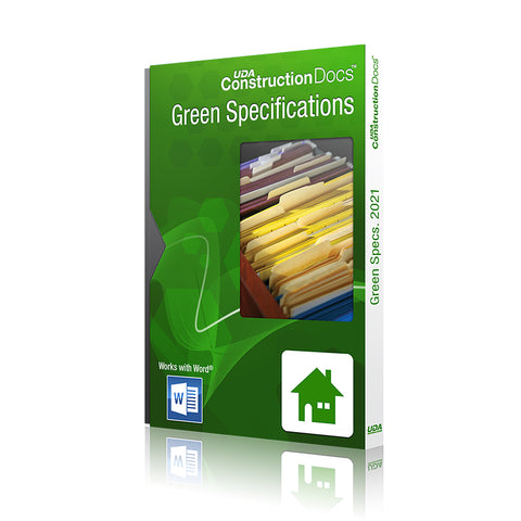 UDA ConstructionDocs™ Green Residential Specs 2024