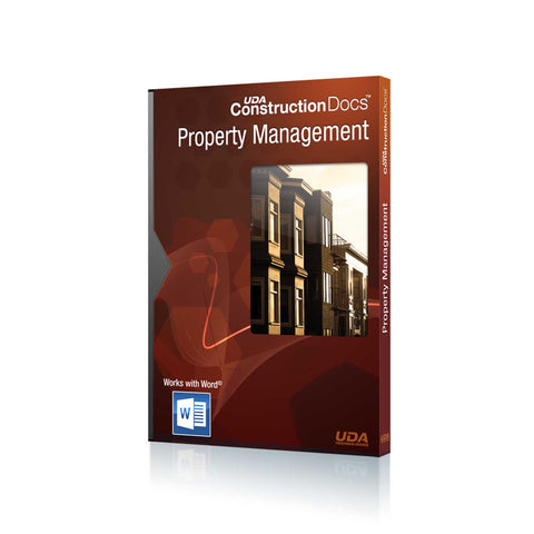 UDA ConstructionDocs™ Property Mgmt. 2024